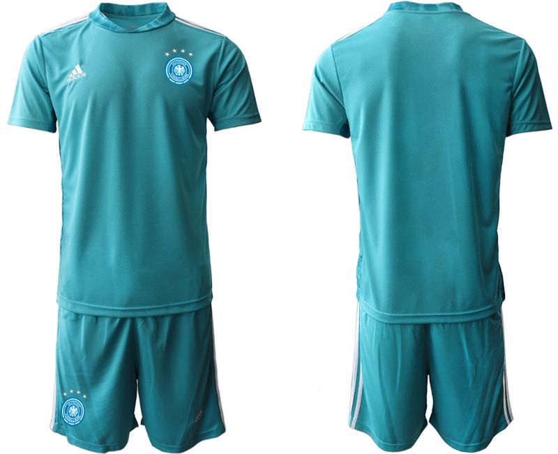 Men 2021 World Cup National Germany lake blue goalkeeper Soccer Jerseys->->Soccer Country Jersey